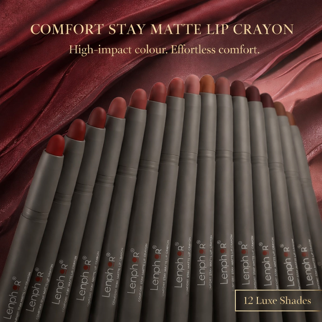 Comfort Stay Matte Lip Crayon -Antique Ruby