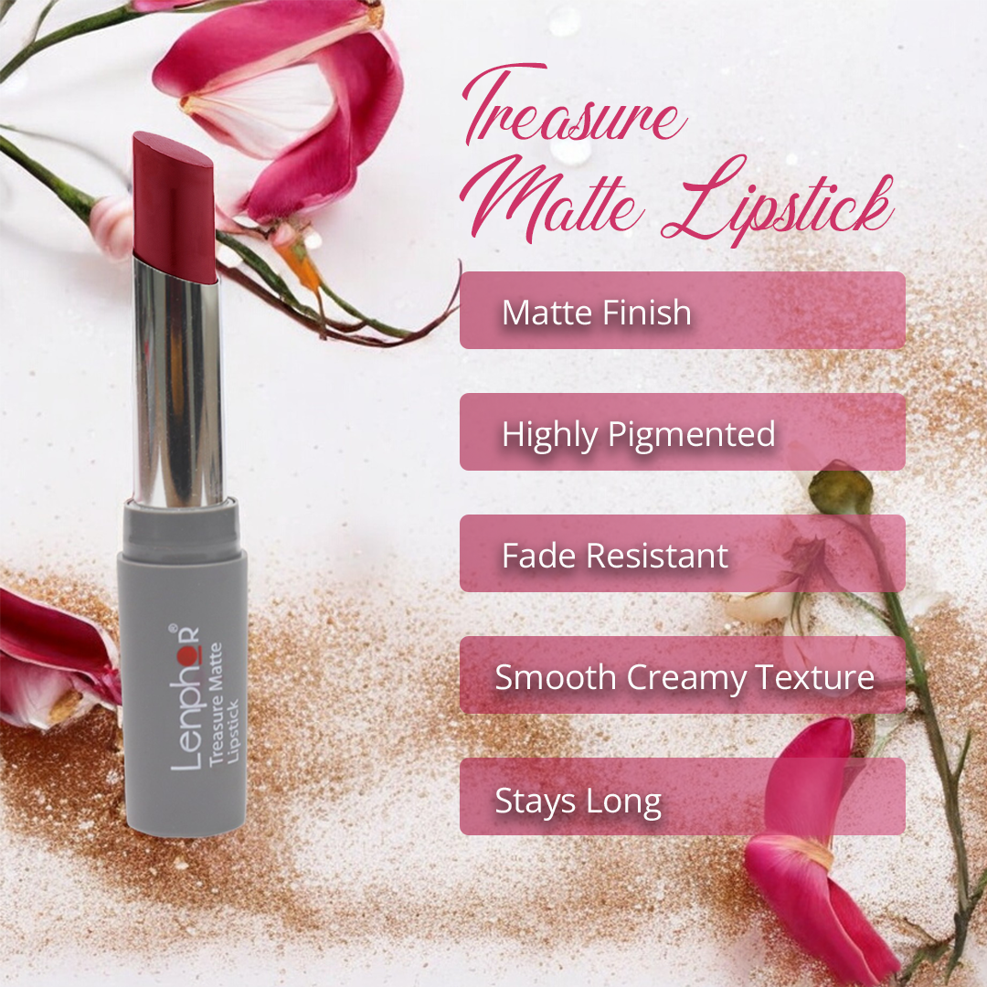 Creamy Matte Lipstick – Treasure