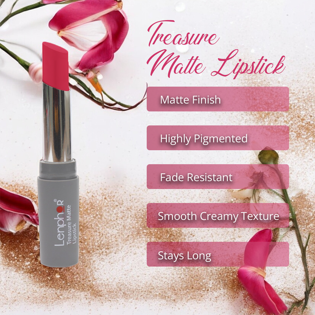 Creamy Matte Lipstick – Treasure